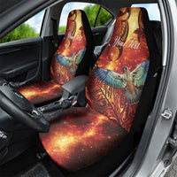 New Zealand Kea Bird Matariki Personalised Car Seat Cover Silver Fern Maori Pattern LT22 - Polynesian Pride