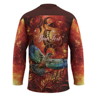 New Zealand Kea Bird Matariki Personalised Hockey Jersey Silver Fern Maori Pattern LT22 - Polynesian Pride