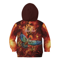 New Zealand Kea Bird Matariki Personalised Kid Hoodie Silver Fern Maori Pattern LT22 - Polynesian Pride