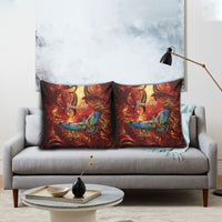 New Zealand Kea Bird Matariki Personalised Pillow Cover Silver Fern Maori Pattern LT22 - Polynesian Pride