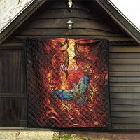 New Zealand Kea Bird Matariki Personalised Quilt Silver Fern Maori Pattern LT22 - Polynesian Pride