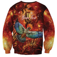 New Zealand Kea Bird Matariki Personalised Sweatshirt Silver Fern Maori Pattern LT22 - Polynesian Pride