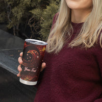 New Zealand Kea Bird Matariki Personalised Tumbler Cup Silver Fern Maori Pattern LT22 - Polynesian Pride