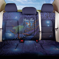 Takahe New Zealand Personalised Back Car Seat Cover Harakeke Silver Fern Maori Pattern LT22 One Size Blue - Polynesian Pride