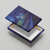 Takahe New Zealand Personalised Canvas Wall Art Harakeke Silver Fern Maori Pattern LT22 - Polynesian Pride