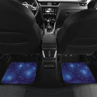 Takahe New Zealand Personalised Car Mats Harakeke Silver Fern Maori Pattern LT22 Set 2pcs - Back Blue - Polynesian Pride