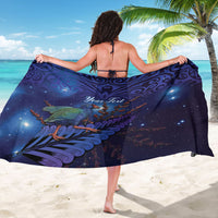 Takahe New Zealand Personalised Sarong Harakeke Silver Fern Maori Pattern LT22 - Polynesian Pride