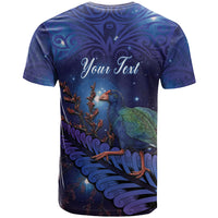 Takahe New Zealand Personalised T Shirt Harakeke Silver Fern Maori Pattern LT22 - Polynesian Pride
