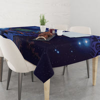 Takahe New Zealand Personalised Tablecloth Harakeke Silver Fern Maori Pattern LT22 - Polynesian Pride