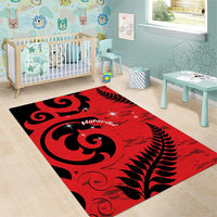 New Zealand Matariki Area Rug Maori New Year Koru Pattern LT22 - Polynesian Pride