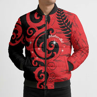 New Zealand Matariki Bomber Puffer Jacket Maori New Year Koru Pattern LT22 - Polynesian Pride