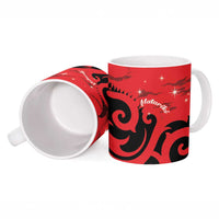 New Zealand Matariki Ceramic Mug Maori New Year Koru Pattern LT22 - Polynesian Pride
