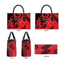 New Zealand Matariki Leather Bag Maori New Year Koru Pattern LT22 - Polynesian Pride