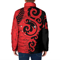 New Zealand Matariki Padded Jacket Maori New Year Koru Pattern LT22 - Polynesian Pride