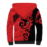 New Zealand Matariki Sherpa Hoodie Maori New Year Koru Pattern LT22 - Polynesian Pride