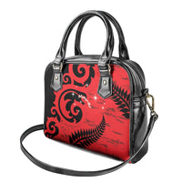 New Zealand Matariki Shoulder Handbag Maori New Year Koru Pattern LT22 - Polynesian Pride