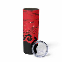 New Zealand Matariki Skinny Tumbler Maori New Year Koru Pattern LT22 - Polynesian Pride