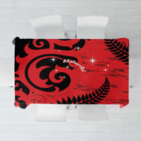 New Zealand Matariki Tablecloth Maori New Year Koru Pattern LT22 Red - Polynesian Pride