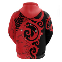 New Zealand Matariki Zip Hoodie Maori New Year Koru Pattern LT22 - Polynesian Pride