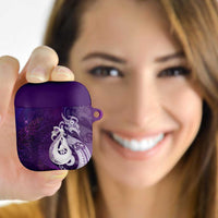 New Zealand Matariki AirPods Case Maori Manaia Galaxy Silver Fern Purple Color
