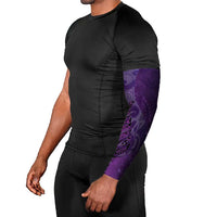 New Zealand Matariki Arm Sleeves Maori Manaia Galaxy Silver Fern Purple Color