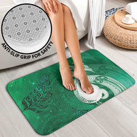 New Zealand Matariki Bathroom Set Maori Manaia Galaxy Silver Fern Green Color LT22 - Polynesian Pride