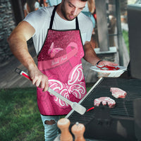 New Zealand Breast Cancer Awareness Apron Pink Ribbon Butterfly Maori Pattern LT22 - Polynesian Pride