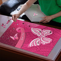New Zealand Breast Cancer Awareness Puzzle Pink Ribbon Butterfly Maori Pattern LT22 - Polynesian Pride