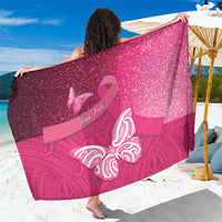New Zealand Breast Cancer Awareness Sarong Pink Ribbon Butterfly Maori Pattern LT22 One Size 44 x 66 inches Pink - Polynesian Pride