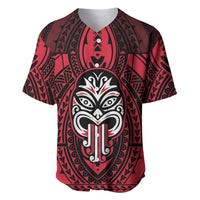 New Zealand Maori Language Week Baseball Jersey Te Wiki O Te Reo Maori Hei Tiki LT22 Red - Polynesian Pride