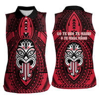 New Zealand Maori Language Week Women Sleeveless Polo Shirt Te Wiki O Te Reo Maori Hei Tiki LT22 - Polynesian Pride