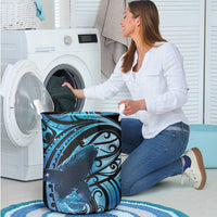 New Zealand Matariki Laundry Basket Maori Humpback Whale Galaxy LT22 - Polynesian Pride