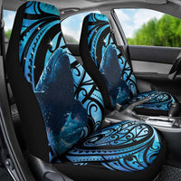New Zealand Matariki Car Seat Cover Maori Humpback Whale Galaxy LT22 - Polynesian Pride