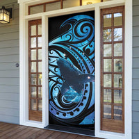 New Zealand Matariki Door Cover Maori Humpback Whale Galaxy LT22 - Polynesian Pride