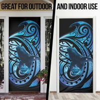 New Zealand Matariki Door Cover Maori Humpback Whale Galaxy LT22 - Polynesian Pride
