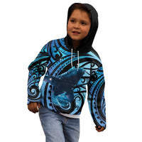 New Zealand Matariki Kid Hoodie Maori Humpback Whale Galaxy LT22 - Polynesian Pride
