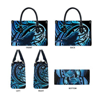 New Zealand Matariki Leather Bag Maori Humpback Whale Galaxy LT22 - Polynesian Pride