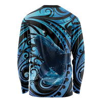 New Zealand Matariki Long Sleeve Shirt Maori Humpback Whale Galaxy LT22 - Polynesian Pride