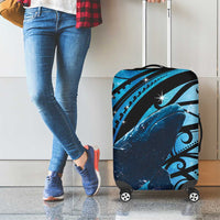 New Zealand Matariki Luggage Cover Maori Humpback Whale Galaxy LT22 - Polynesian Pride