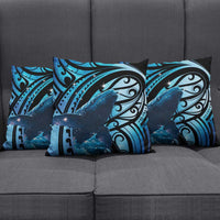 New Zealand Matariki Pillow Cover Maori Humpback Whale Galaxy LT22 - Polynesian Pride