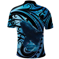 New Zealand Matariki Polo Shirt Maori Humpback Whale Galaxy LT22 - Polynesian Pride