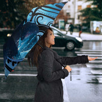New Zealand Matariki Umbrella Maori Humpback Whale Galaxy LT22 - Polynesian Pride