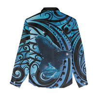 New Zealand Matariki Women Casual Shirt Maori Humpback Whale Galaxy