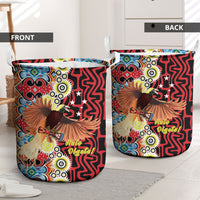 Papua New Guinea Pidgin Language Week Laundry Basket Halo Olgeta Tok Pisin Wik Bird Of Paradise Oro Batik LT22 - Polynesian Pride