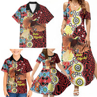 Personalised Papua New Guinea Pidgin Language Week Family Matching Summer Maxi Dress and Hawaiian Shirt Halo Olgeta Tok Pisin Wik Bird Of Paradise Oro Batik LT22 - Polynesian Pride