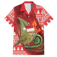 New Zealand Kakapo Christmas In July Hawaiian Shirt Silver Fern Santa Xmas Red Color LT22 Red - Polynesian Pride