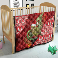 New Zealand Kakapo Christmas In July Quilt Silver Fern Santa Xmas Red Color