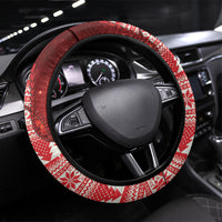 New Zealand Kakapo Christmas In July Steering Wheel Cover Silver Fern Santa Xmas Red Color