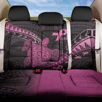 Breast Cancer Awareness Back Car Seat Cover Pink Ribbon Turtle Polynesian Pattern Black LT22 One Size Pink - Polynesian Pride