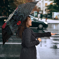 New Zealand Hei Tiki Christmas In July Umbrella Pohutukawa Santa Xmas Polynesian Pattern